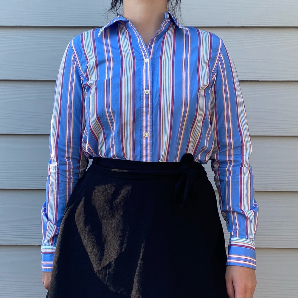 LAUREN RALPH LAUREN BUTTON UP
